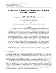 A backpackers hostel in the city center of kota kinabalu for sale. Pdf Factors Affecting New Product Development In Malaysian Manufacturing Industry