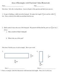 This Worksheet Correlates With 5th Grade Math Standard 5 Nf B 4 B Finding Area Of Areas Of Rectangles With Fraction Math Standards Finding Area 5th Grade Math