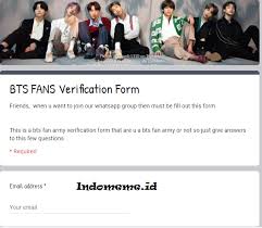 Ujian army google form adalah sebuah tes ujian untuk seorang yang mengidolakan army. Ujian Army Docs Google Terbaru 2020 Indonesia Meme
