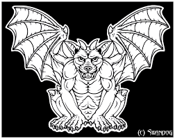 Gargoyles coloring pages to print | free coloring sheets. Gargoyle On Guard By Swandog On Deviantart