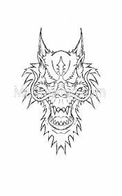 Draw the head, open mouth and tongue. Chinese Dragon Head Sketch Drawing Art Ideas