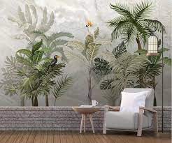 These stylish oversized prints inject vibrant colors and natural tones on your walls. European Tropical Wall Mural For Living Room Animal Photo Wallpaper Art Wall Decor Contact Paper Rain Forest Leaves Murals Wallpapers Aliexpress