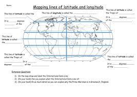 What is the difference between latitude and longitude? Latitude And Longitude Worksheet Teaching Resources