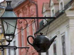Traditional Sign Outside A Tea Shop In Ljubljana Old Town Slovenia Europe Photographic Print John Woodworth Allposters Com Tea Shop Ljubljana Tea Store