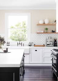 Modern Shaker Style Kitchen Home Beautiful Magazine Australia White Kitchen Backsplash White Kitchen Kitchen Design
