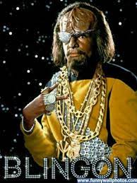 Blingon The Klingon Star Trek Funny Star Trek Trekkie
