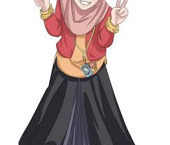 Kartun korea lucu gambar foto gambar seni digital. Foto Kartun Muslimah Bergerak