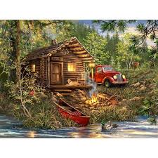 Kim norlien puzzle peace like a river. Springbok Cozy Cabin Life Jigsaw Puzzle 500pc Target