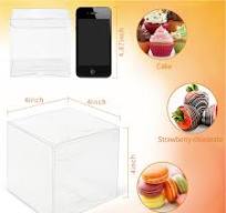 Amazon.com: COTOPHER 35 Pcs Clear Boxes for Favors, 4x4x4 ...