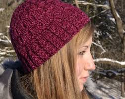 Womens Hat Knitting PATTERN PDF