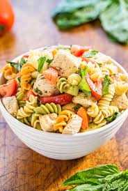 I could spend hours in the kitchen each day. Italian Chicken Pasta Salad Averie Cooks