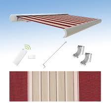 Die markise mit volant ist mit einem ausfall von bis zu 4 m erhältlich und erzeugt für sie somit eine ideale schattenoase auf dem balkon oder der terrasse. Markise Elektrische Kassettenmarkise 4x3 M Gelenkarm Vollkassettenmarkise Four More Onlineshop