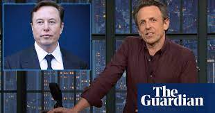 Seth Meyers on Elon Musk: 'Is it possible for a genius to also be super  dumb?' | Late-night TV roundup | The Guardian