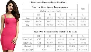 Size Chart M Dear Lover Com