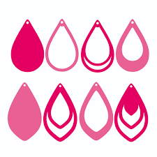 Download Teardrop Earrings Cuttable Design