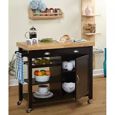 Nathaly Kitchen Cart With Wood Top Portable Kitchen Island Kitchen Cart Living Room Kitchen