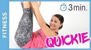 Vor beginn der bauchübungen sollten sie sich immer aufwärmen und ihre muskeln in schwung bringen. Fitness Bauch Weg Ubungen Annas Quickie In 3 Minuten Youtube