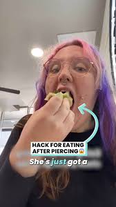 It's the best way to eat after facial piercings 😍