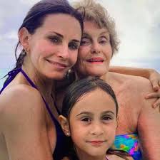 Young Courteney Cox with her daughter Coco!