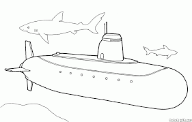 Navy and towed to a port in the united states. Submarine Transportation Printable Coloring Pages