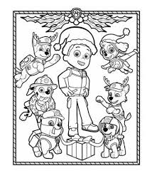 Paw Patrol Holiday Coloring Paw Patrol Coloring Paw Patrol Christmas Paw Patrol Coloring Pages