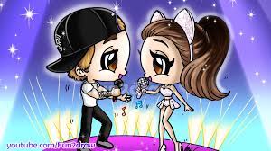 Learn how to draw with draw 50 anime manga lessons. How To Draw Ariana Grande Justin Bieber Chibi Singing Together Fun2draw Chibi Cute Drawings