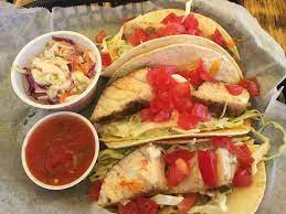 The cobia (rachycentron canadum) is a species of carangiform marine fish, the only representative of the genus rachycentron and the family rachycentridae. Cobia Fish Tacos Picture Of Outriggers Bar Grill Micco Tripadvisor