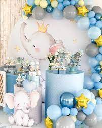 Round Circle Backdrop Background Watercolor Elephant Birthday Party Decoration Baby Shower Candy Dessert Table Cover Yy 99 Background Aliexpress