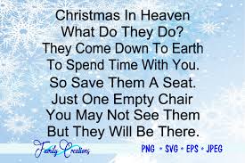 Here is a roundup of some from around the web. Christmas In Heaven Graphic By Family Creations Creative Fabrica