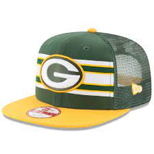 Green Bay Packers New Era Throwback Stripe Original Fit 9fifty Snapback Adjustable Hat Green Gold Hats Green And Gold Adjustable Hat