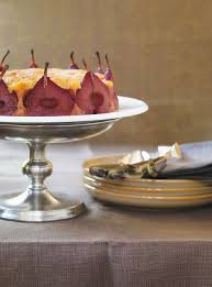 Gateau A La Pate D Amandes Et Aux Poires Au Vin Rouge Ricardo Recipe Marzipan Cake Red Wine Recipe Recipes
