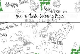 The pot of gold coloring pages, shamrock coloring pages and leprechaun coloring pages are. Free Printable St Patrick S Day Coloring Pages 4 Designs