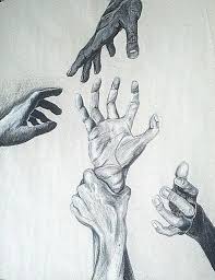 Charcoal Hands Reaching Anatomy Art Hand Art Dark Art Drawings