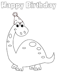 Dinosaur Birthday Coloring Pages Dinosaur Coloring Pages Birthday Coloring Pages Happy Birthday Coloring Pages