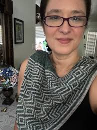 Malabrigo kal barnstable shawl completed