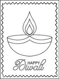 With very basic supplies, you can make a whole set of these! Free Printable Diwali Coloring Cards Cards Create And Print Free Printable Diwali Coloring Cards Cards At Home