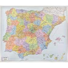 Hiszpania jest podzielona na 17 wspólnot autonomicznych, posiadających własne władze. Mapa Scienna Hiszpanii I Portugalii Kodowa 1 1 1 Mln 110x90cm Bacher