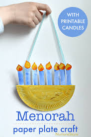 Easy Paper Plate Menorah Craft With Printable Template Nurturestore Hannukah Crafts Hanukkah Crafts Kids Hanukkah Crafts