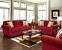 Bohemian Red Couch Living Room
