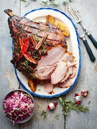 Jamie S Sticky Glazed Roast Ham Christmas Ham Recipes Roasted Ham Christmas Ham