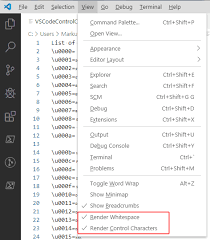 Metadataconsulting Ca Visual Studio Vs Code Control Characters Explained Soh Stx Etx Etc