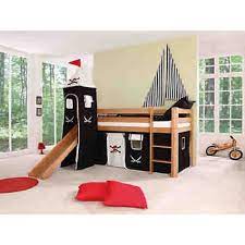 Es erhöht nicht nur den spielspaß, sondern ist zudem auch platzsparend, weshalb es sich besonders für kleinere räume gut. Spielbett Alex Mit Rutsche Turm Buche Massiv Natur 90 X 200 Cm Relita Mytoys