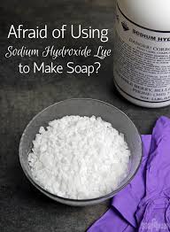 using sodium hydroxide lye to make soap