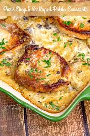 Pork Chops Scalloped Potatoes Casserole The Midnight Baker
