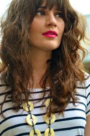 The best thing about this hairstyle for long, curly hair is that it's, like, deceivingly easy to recreate. Lindsay Living A Personal Style Blog Lindsay Living Curly Hair With Bangs Curly Hair Styles Hairstyles With Bangs