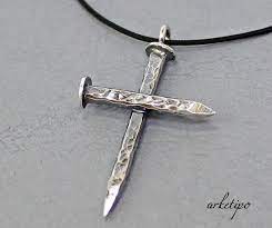 Sterling Silver Cross Necklace With Black Cord Handmade Etsy Cross Necklace Silver Sterling Silver Cross Necklace Silver Cross