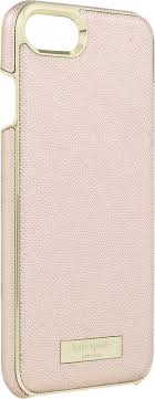 Kate spade new york blue stripe wrap case for iphone 7 plus new. Kate Spade New York Wrap Case For Apple Iphone 8 Saffiano Rose Gold Gold Logo Plate Ksiph 050 Srg Best Buy