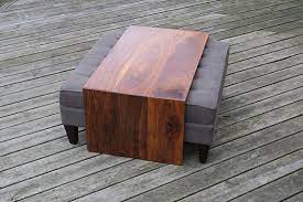Vasagle copadion ottoman coffee table, square coffee table with storage, for living room, metal and padded synthetic leather, industrial style, rustic brown ulct77bx. Waterfall Wood Coffee Table Ottoman Coffee Table Top Ottoman Arredamento Salotto Piccolo Salotti Piccoli Arredamento Salotto
