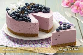 Torta Fredda Ai Mirtilli