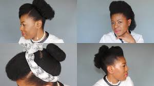 The man bun was yesterday! 4 Easy Quick Natural Hairstyles On Short Hair 4c No Gel Neknatural Youtube